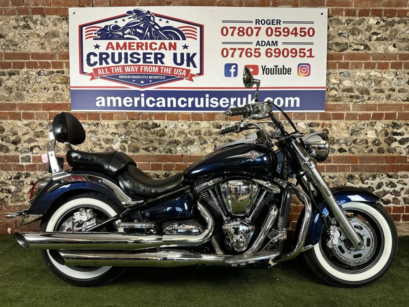 A whitewall-shod Vulcan 2000 — side profile